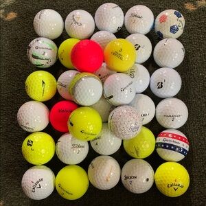 36 Calloway Titleist Maxfli  and More Multi-Color Golf Balls Set